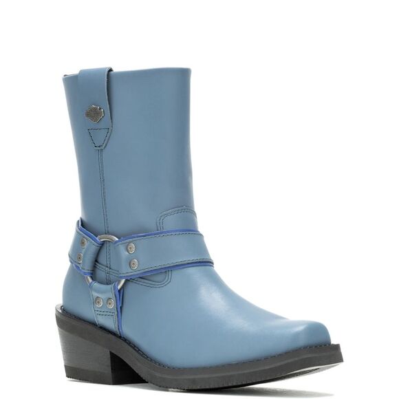 Harley-Davidson Womens Korsen Harness Blue Boots (NWT) - Picture 3 of 7